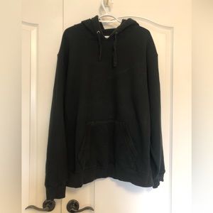 Men’s black all bottom kanga hoodie, XL